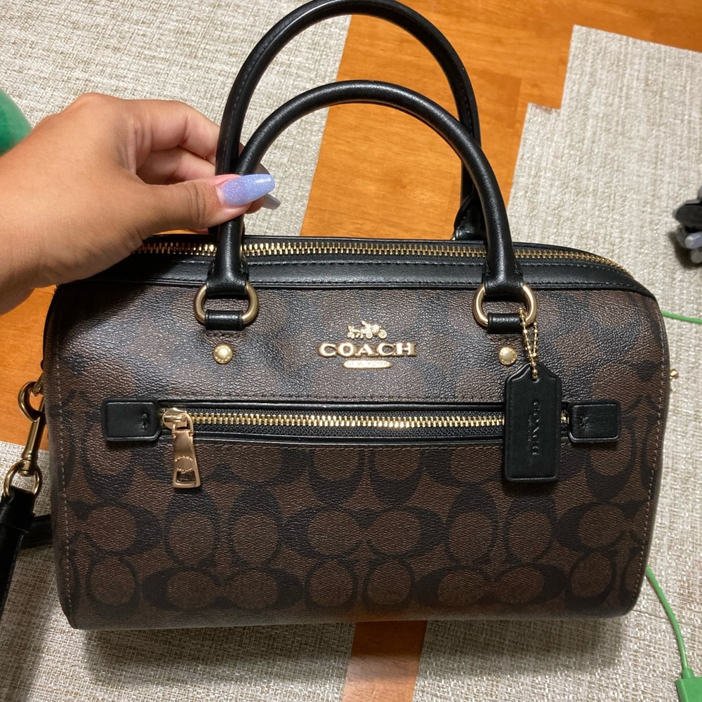 Coach Rowan satchel brown